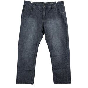 Beverly Hills Polo Club Men's Navy Denim Jeans 38x30 Five Pockets Straight Leg